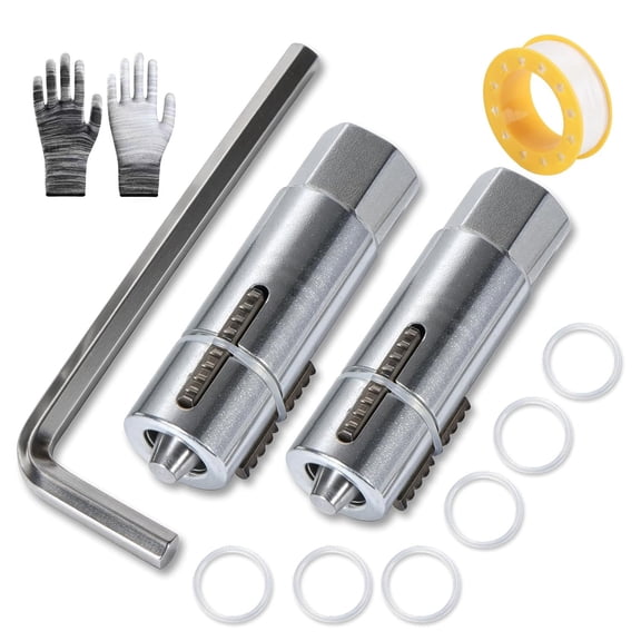 Repair of forged steel pipes for rusty pipes and valves using bolt pull-out and tapping tools (12/14mm)