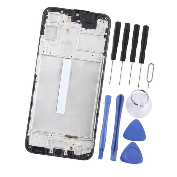 Repairing Parts LCD Display Full Assembly with Frame LCD Digitizer for A25 Phone LCD Screen and Digitizer