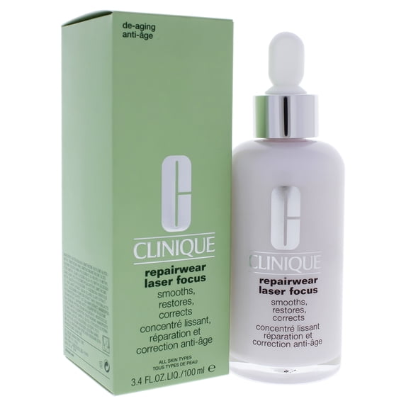 Repairwear Laser Focus Smooths-Restores-Corrects - All Skin Types by Clinique for Unisex - 3.4 oz Se