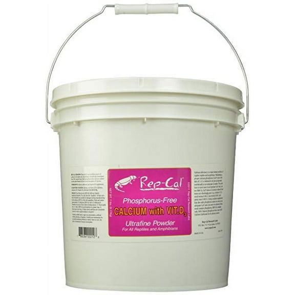 Repcal Research Labs Calcium with Vitamin D3 Ultrafine Powder Dry Reptile & Amphibian Supplement, 7 Lb