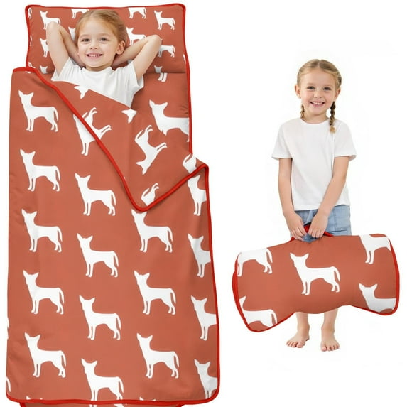 Repeat Chihuahua Toddler Nap Mats for Kids Preschool,Sleeping Mat Bag or Kids,Toddler Sleeping Bag,Toddler Nap Mat or Daycare