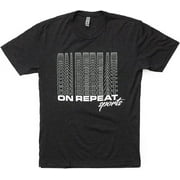 Repeat - Unisex Athletic Premium Workout T-Shirt - Vintage Black - Medium