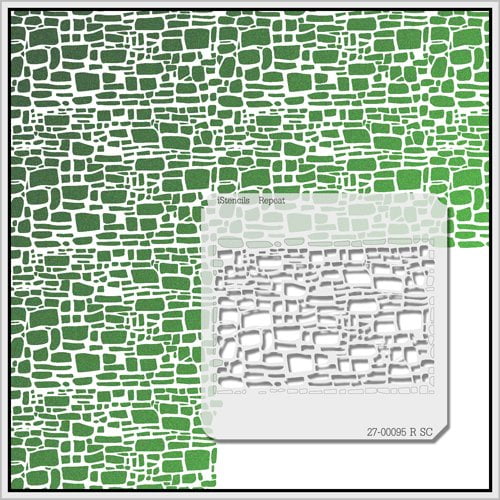 Repeat Wall Stencil 27-00095 R SC 36 X 36