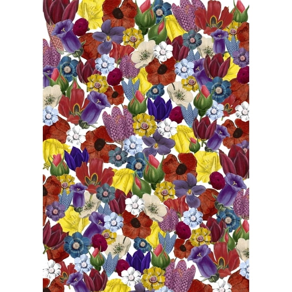 Repeating Pattern - Floral Assemblage Poster Print By ® Mary Evans Picture Library (18 X 24)