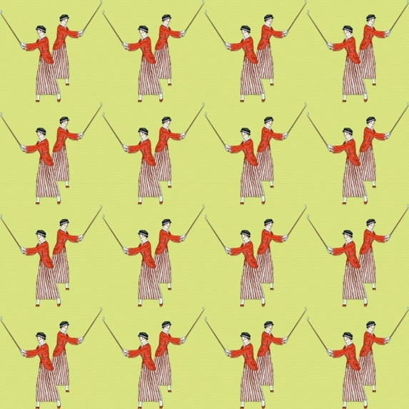 Repeating Pattern - Golfing Women Poster Print By ® Mary Evans Picture Library (18 X 24)