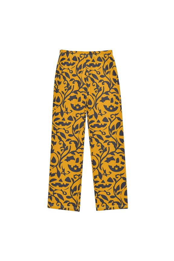 Repeating Pattern Pumpkin Pajama Pants Soft Lightweight Lounge Pants Bottoms Sleep Pants Warm Comfy