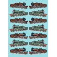thumbnail image 1 of Repeating Pattern - Train Steam Engine Poster Print By ® Mary Evans Picture Library (18 X 24), 1 of 4
