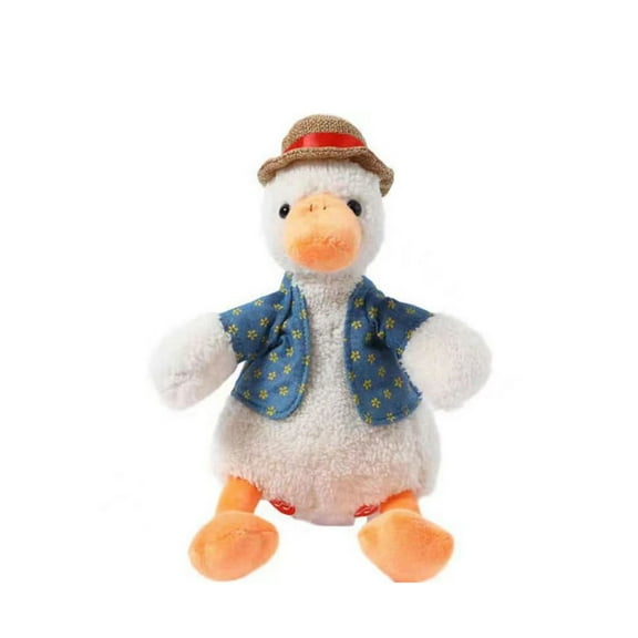 Repeating Plush Duck Toy, Rechargeable Duckling, Learn to Talk Duckling, Singing Recording Dancing Nodding Learning Speaking Gift for Friends and Family