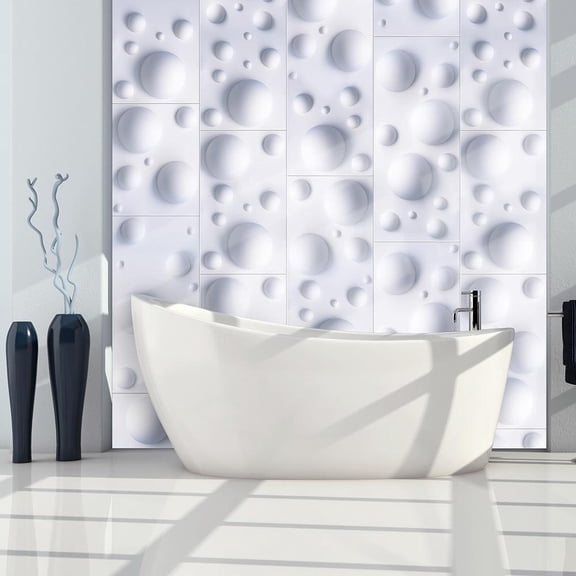 Repeating Wallpaper Roll - Bubble Dance - 32.8'L x 19.7"W