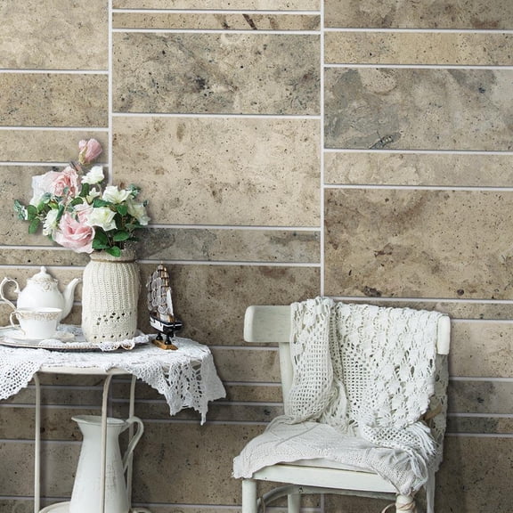 Repeating Wallpaper Roll - Cold Stone - 32.8'L x 19.7"W