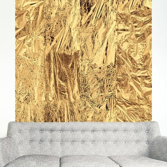 Repeating Wallpaper Roll - Golden Clouds - 32.8'L x 19.7"W