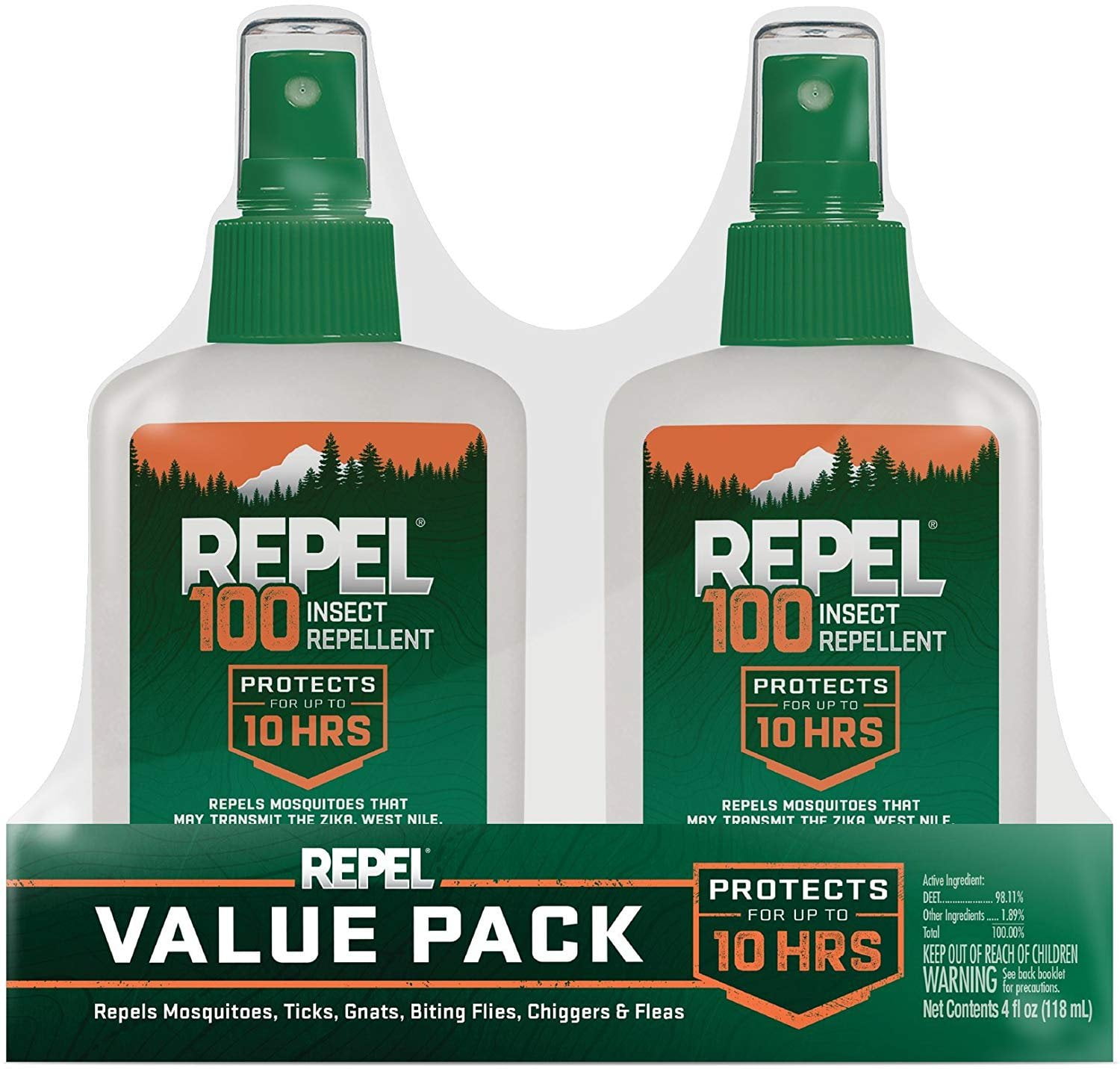 Repel 100 Insect Repellent, 2/4 fl oz 