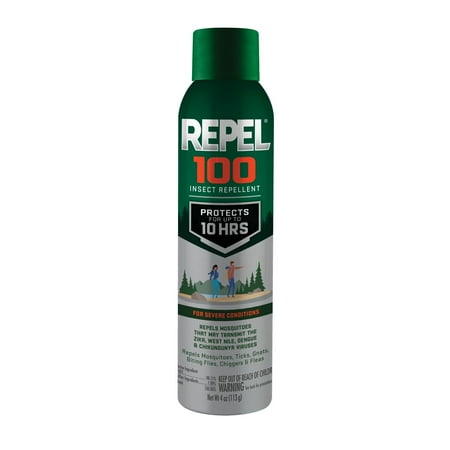 Repel 100 Insect and Mosquito Repellent, Long-Lasting Bug Spray with 98% DEET, 4 Oz