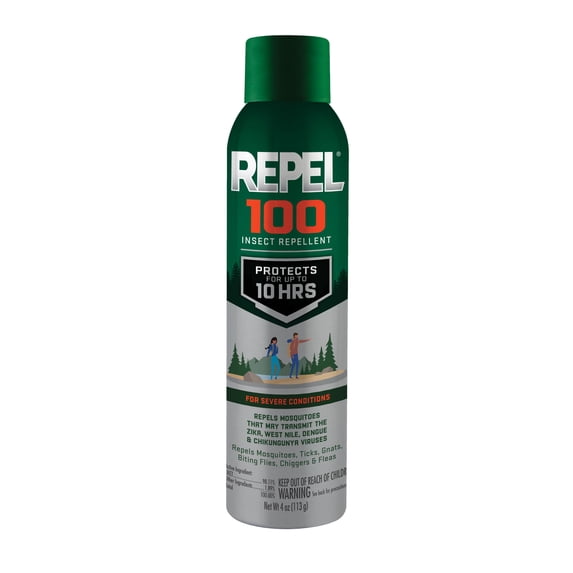 Repel 100 Insect and Mosquito Repellent, Long-Lasting Bug Spray with 98% DEET, 4 Oz