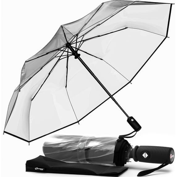 Repel Windproof Travel Umbrella, Auto Open Close Folding Umbrella Wind Tested to 100MPH