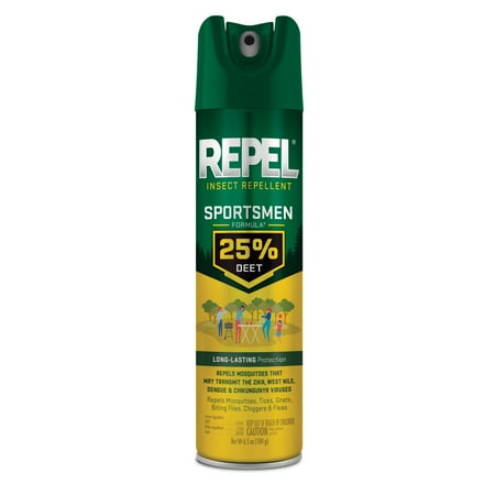 Repel Insect Repellent Sportsmen Formula 25% DEET, Aerosol Insect Killer, 6.5 Ounces