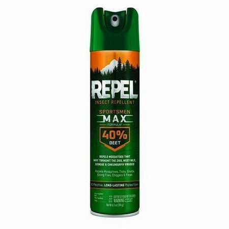 Repel Insect Repellent Sportsmen Max Formula 40% DEET, Aerosol, 6.5-Ounce (Pack of 6)