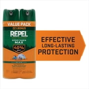 Repel Sportsmen Max Formula Insect and Mosquito Repellent, Bug Spray with 40% DEET, 2 Pack