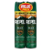 Repel Insect Repellent Sportsmen Max Formula 40% DEET Aerosol Value Pack (2 Cans)