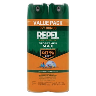 Repel Sportsmen Max Formula Insect and Mosquito Repellent, Bug Spray with 40% DEET, 2 Pack
