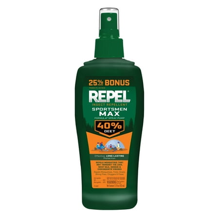 Repel Sportsmen Max Formula Insect and Mosquito Repellent, Bug Spray with 40% DEET, 7.5 Oz