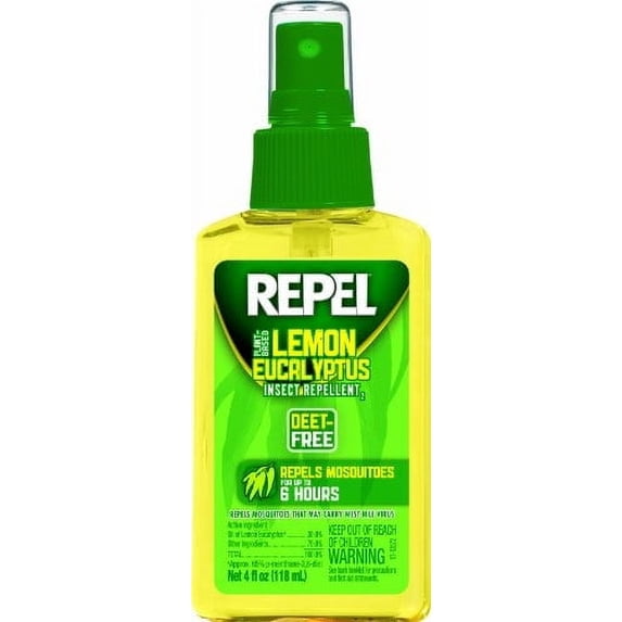 Repel Lemon Eucalyptus Insect Repellent, 4-Oz Pump Spray, Mosquito ...