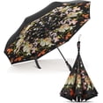 thumbnail image 1 of Repel Reverse Umbrella, Inverted Technology, Windproof Fiberglass Ribs, Teflon (Flower Bouquet), 1 of 6