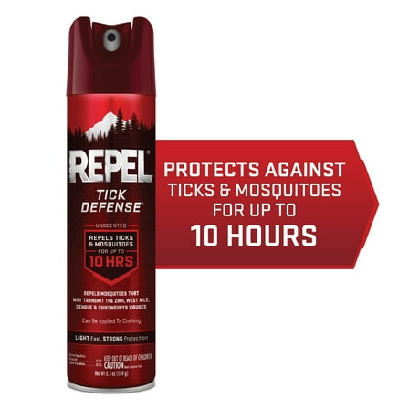 Repel Tick Defense Aerosol Insect Repellent w/ 15 Percent Picaridin, 6.5 Ounces