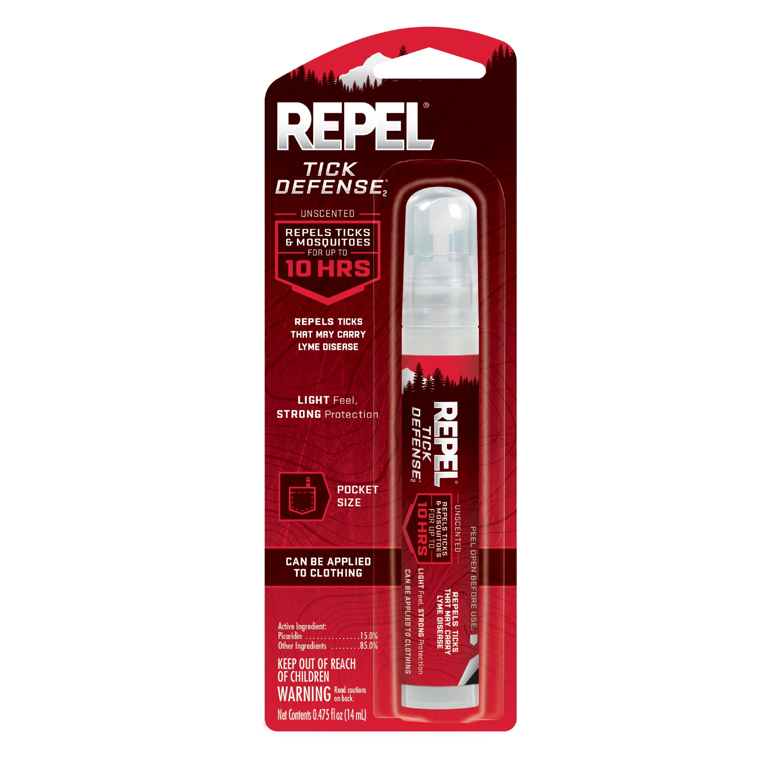 Repel Tick Defense Pen Pump 0.475 Ounce, Repels Ticks And Mosquitoes