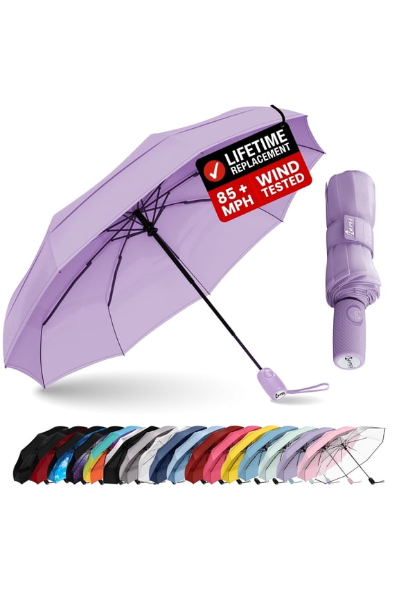 Repel Windproof Travel Umbrella, Auto Open Close Folding Umbrella Wind Tested to 100MPH