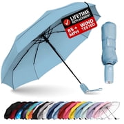 Repel Windproof Travel Umbrella, Auto Open Close Folding Umbrella Wind Tested to 100MPH