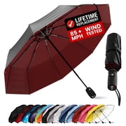 Repel Windproof Travel Umbrella, Auto Open Close Folding Umbrella Wind Tested to 100MPH
