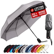 Repel Windproof Travel Umbrella, Auto Open Close Folding Umbrella Wind Tested to 100MPH