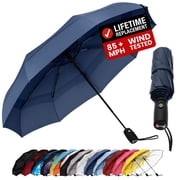 Repel Windproof Travel Umbrella, Auto Open Close Folding Umbrella Wind Tested to 100MPH