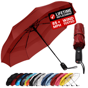 Repel Windproof Travel Umbrella, Auto Open Close Folding Umbrella Wind Tested to 100MPH