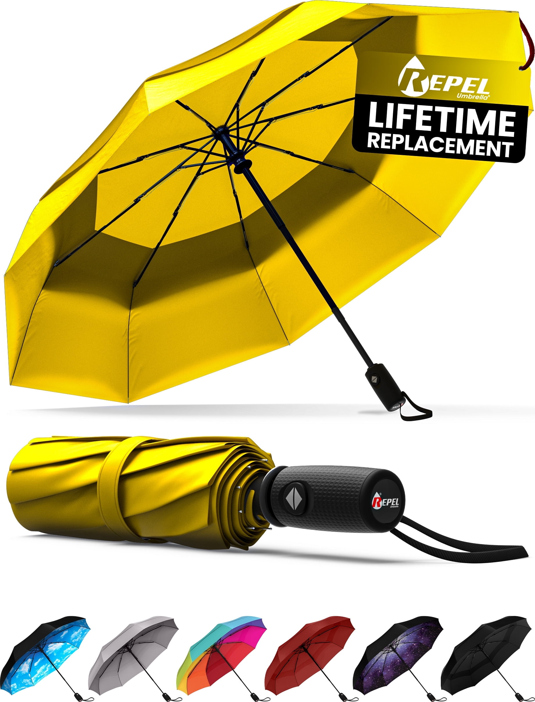 Compact Repel Windproof Travel Umbrella, Automatic Liberia Ubuy