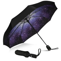 Repel Windproof Travel Umbrella, Teflon Coated Double Vented, Compact, Automatic (Starry Night)