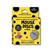 Repel360 Mouse Repellent Discs   Natural Peppermint Oil Twist & Stick Rodent Deterrent 4 Pack