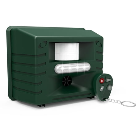 Pest Repeller Pest Control with Motion Detector, Ultrasonic Outdoor Animal Pest Repellent, 4 Key Remote