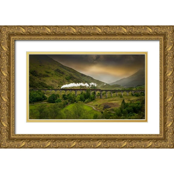 Repelnig, Hans 14x10 Gold Ornate Wood Framed with Double Matting Museum Art Print Titled - Untitled