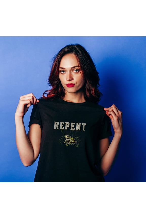 Repent Frog Shirt Funny Meme Shirt Ironic Shirt Weirdcore Clothing Shirt Joke Gift Frog Apparel Lucky shirt lover gift