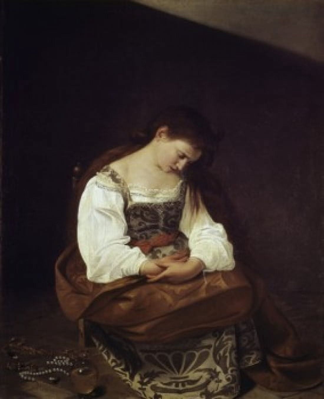 The Repentant Magdalene Michelangelo Merisi da Caravaggio (1571-1610 Italian) Galleria Doria Pamphili Rome Canvas Art - Michelangelo Merisi da Caravaggio (18 x 24)