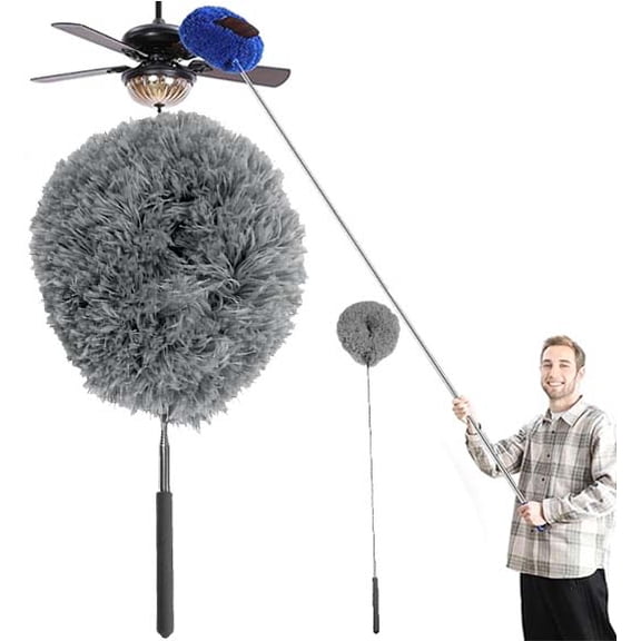 Repertoireof Ceiling Fan & Household Dust Buster,11.8to31.49 Inches For Cleaning Ceiling-Fan Blades Door Window Top Furniture