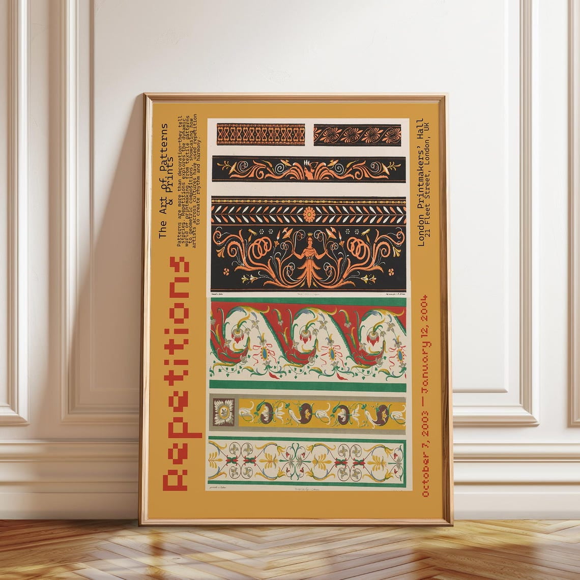 Repetitions Pattern Art Posterclassical Ornamental Border Design ...