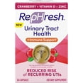 Rephresh Cranberry Urinary Tract Health Plus Immune Supplement, Blended with Vitamin D + Zinc
