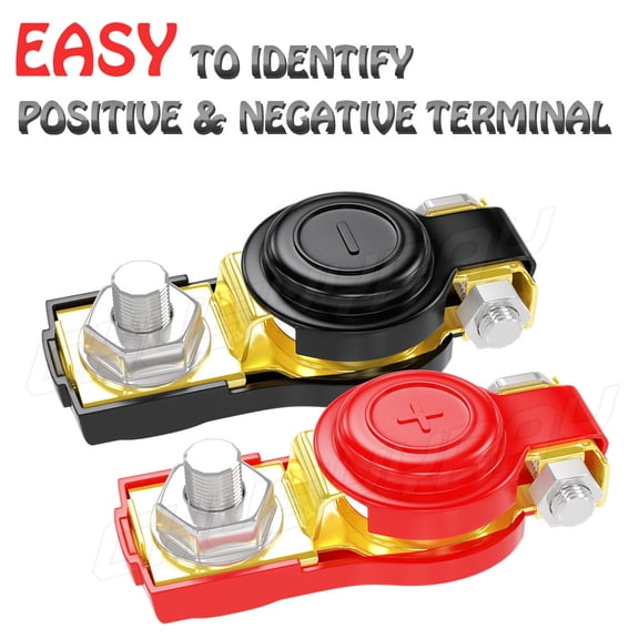 Replace Car Battery Terminal Clamp Clip Connector Adjustable Positive Negative