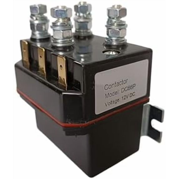 Replace DC66P 12V 24V 48V 80A Motor Reversing Contactor Winch Solenoid Relay DC66 Monoblock Mounted Crane Contactor(12V Coil)