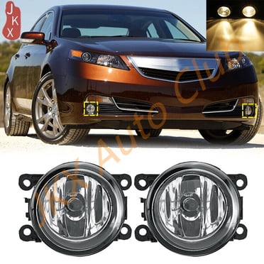 Pair Of Clear Fog Lights For Acura TL (2012-2014) TSX RDX – OE Replacement