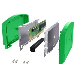 Replace N64 Cartridge Cart Shell Housing Compatible with Nintendo N64 Replacement Case Part Accessories DIY Fix N64, Green