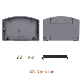 Replace N64 Cartridge Cart Shell Housing Compatible with Nintendo N64 Replacement Case Part Accessories DIY Fix N64, Grey